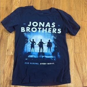 Jonas Brothers Women’s Navy Graphic T-Shirt Size Small